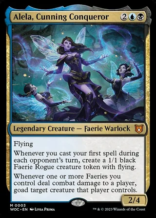 Alela, Cunning Conqueror Magic card, WOC number 3