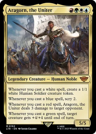 Aragorn, the Uniter card, LTR number 192