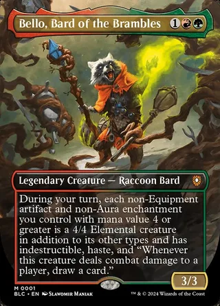 Bello, Bard of the Brambles card, BLC number 1