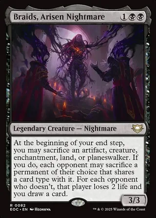 Braids, Arisen Nightmare card, EOC number 82