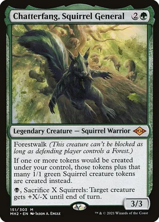 Chatterfang, Squirrel General card, MH2 number 151