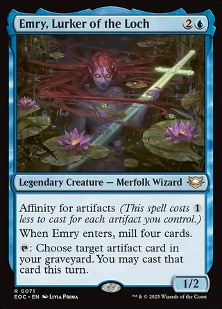 Emry, Lurker of the Loch card, EOC number 71