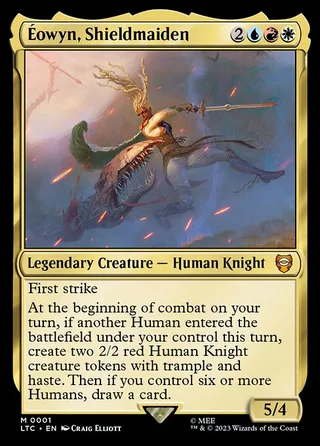 Éowyn, Shieldmaiden card, LTC number 1