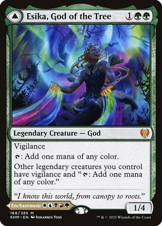Esika, God of the Tree card, KHM number 168