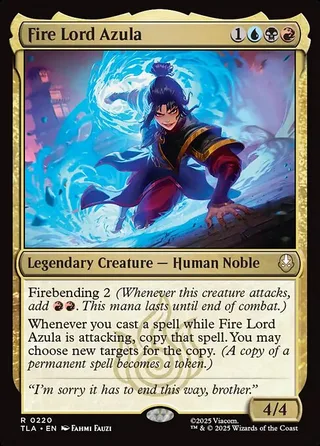Fire Lord Azula card, TLA number 220