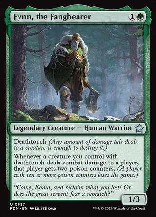 Fynn, the Fangbearer card, FDN number 637