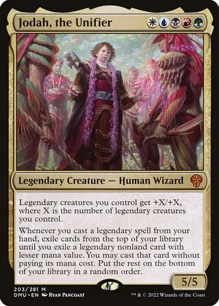 Jodah, the Unifier card, DMU number 203