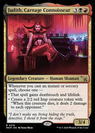 Judith, Carnage Connoisseur card, MKM number 210