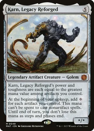 Karn, Legacy Reforged card, MAT number 49