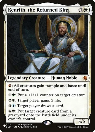 Kenrith, the Returned King card, PLST number ELD-303
