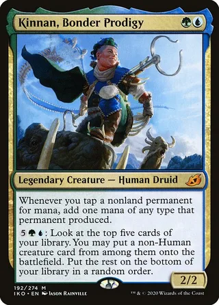 Kinnan, Bonder Prodigy Magic card, IKO number 192