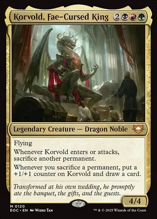 Korvold, Fae-Cursed King card, EOC number 120