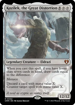 Kozilek, the Great Distortion card, CMM number 2
