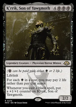 K'rrik, Son of Yawgmoth card, MH3 number 274
