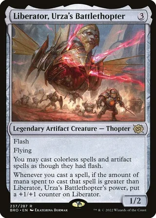 Liberator, Urza's Battlethopter card, BRO number 237