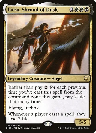 Liesa, Shroud of Dusk card, CMR number 286