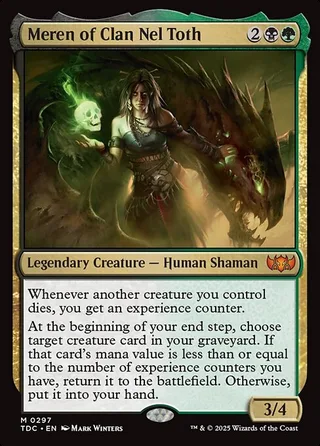 Meren of Clan Nel Toth Magic card, TDC number 297