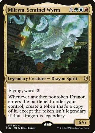 Miirym, Sentinel Wyrm card, CLB number 284