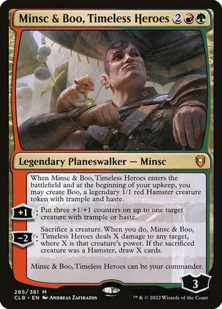 Minsc & Boo, Timeless Heroes card, CLB number 285