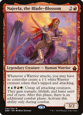 Najeela, the Blade-Blossom card, BBD number 62