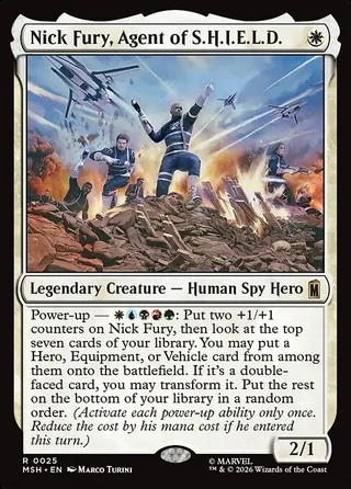 Nick Fury, Agent of S.H.I.E.L.D. card, MSH number 25