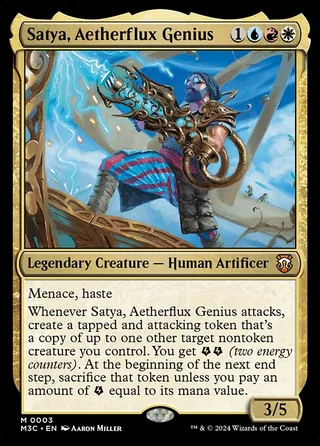 Satya, Aetherflux Genius card, M3C number 3