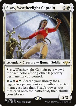 Sisay, Weatherlight Captain card, MH1 number 29