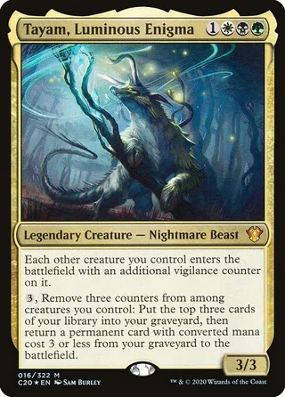 Tayam, Luminous Enigma Magic card, C20 number 16
