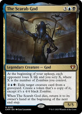 The Scarab God card, CMM number 353
