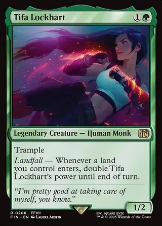 Tifa Lockhart Magic card, FIN number 206