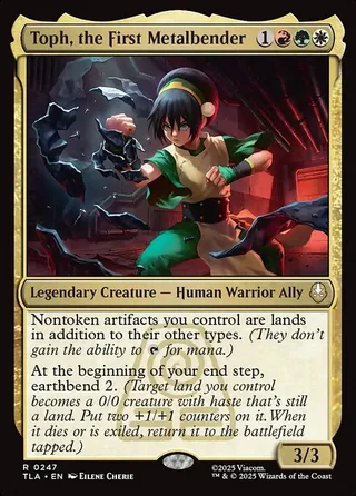 Toph, the First Metalbender card, TLA number 247
