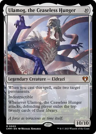 Ulamog, the Ceaseless Hunger card, CMM number 5