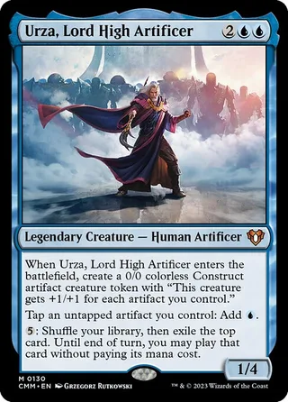 Urza, Lord High Artificer card, CMM number 130