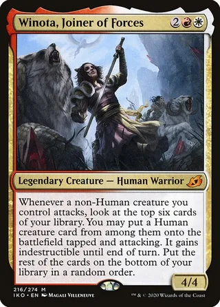 Winota, Joiner of Forces card, IKO number 216