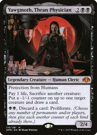 Yawgmoth, Thran Physician card, DMR number 110
