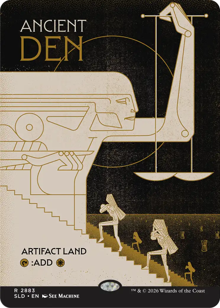 Corn Maze Secret Lair card: Ancient Den