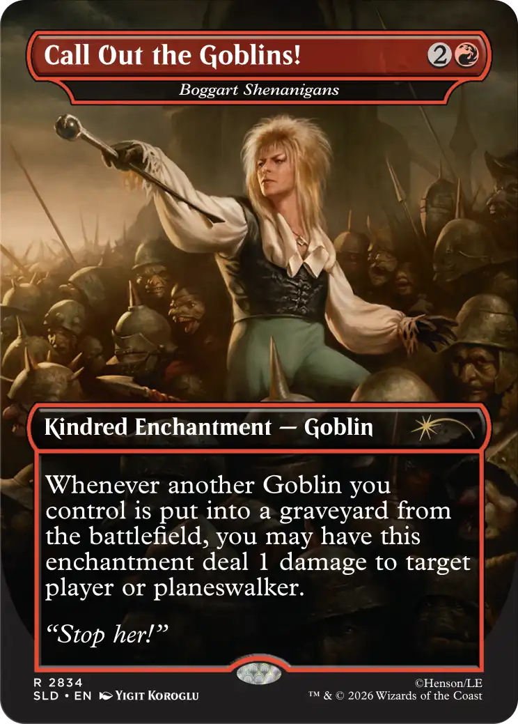 Corn Maze Secret Lair card: Boggart Shenanigans