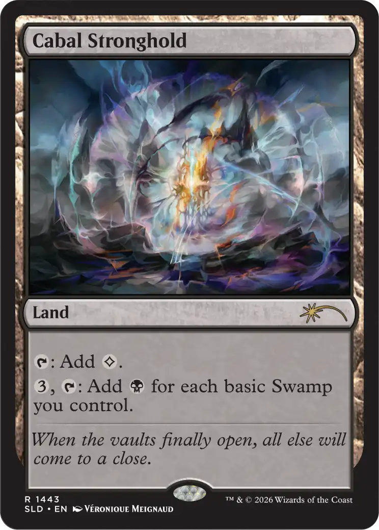 Corn Maze Secret Lair card: Cabal Stronghold