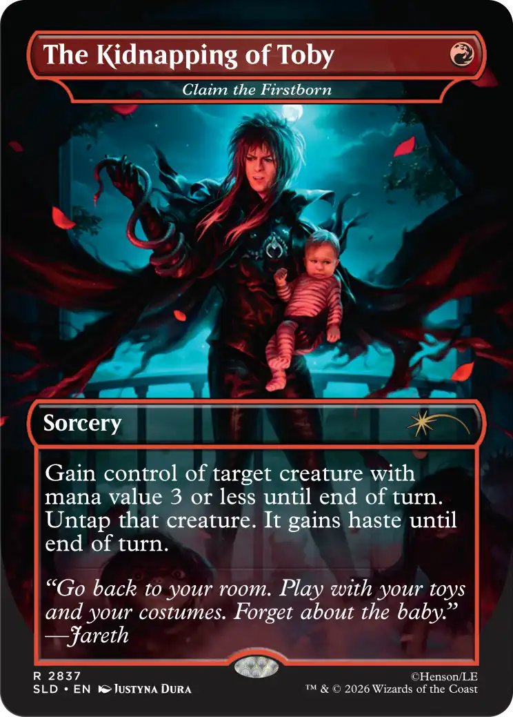 Corn Maze Secret Lair card: Claim the Firstborn