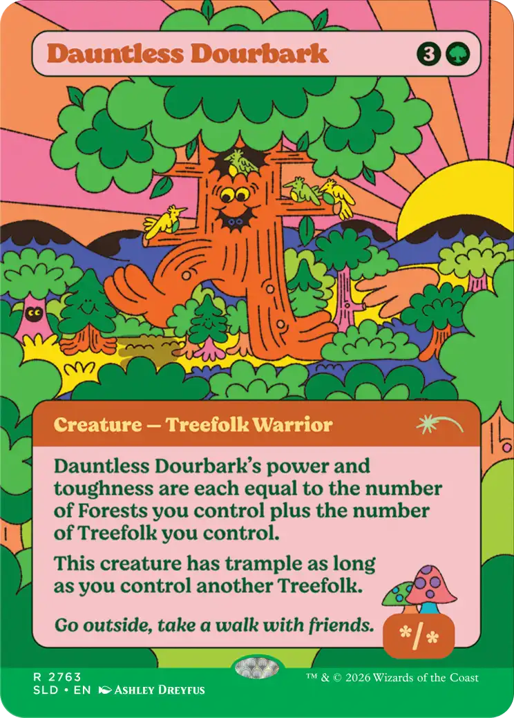 Corn Maze Secret Lair card: Dauntless Dourbark