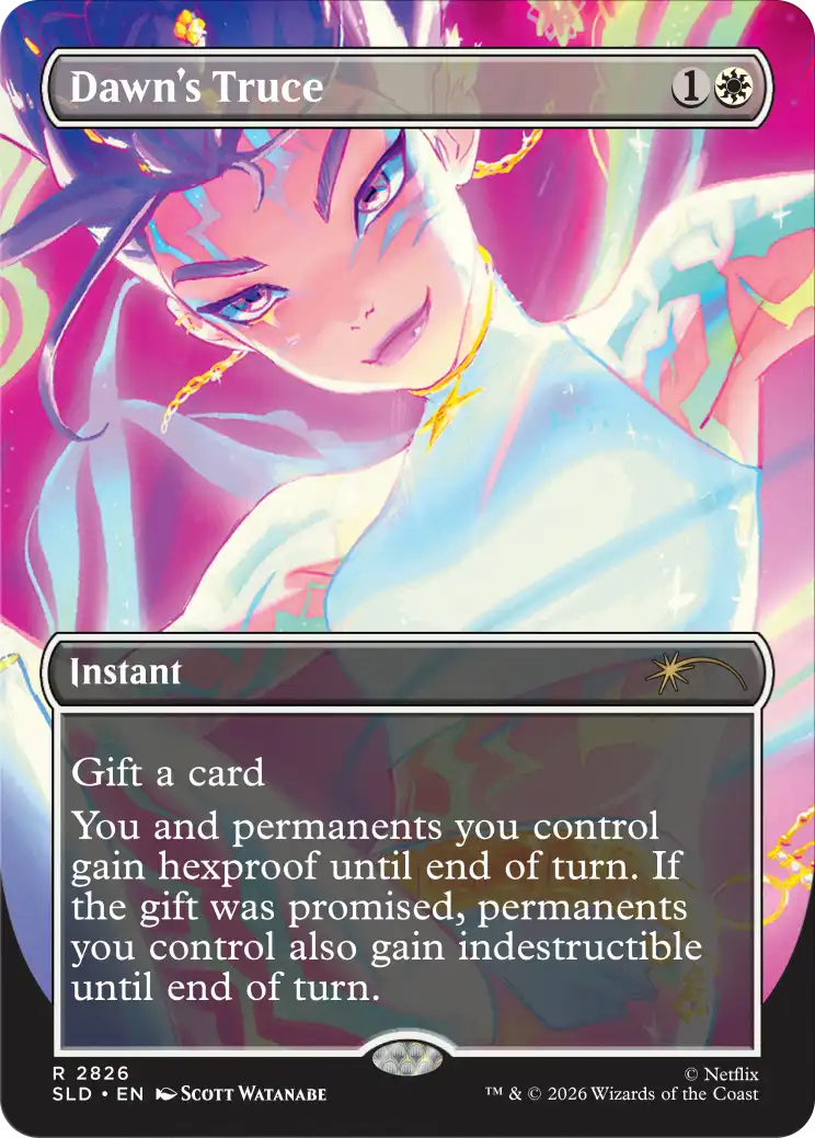 Corn Maze Secret Lair card: Dawn's Truce