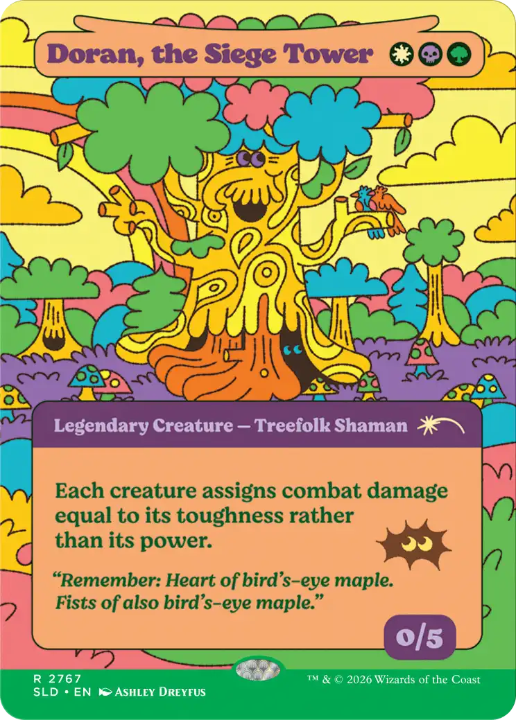 Corn Maze Secret Lair card: Doran, the Siege Tower