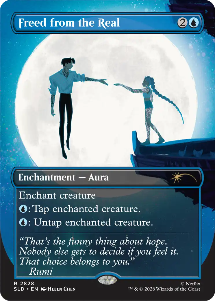 Corn Maze Secret Lair card: Freed from the Real