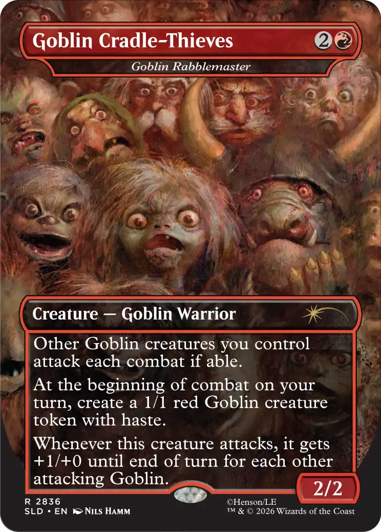 Corn Maze Secret Lair card: Goblin Rabblemaster