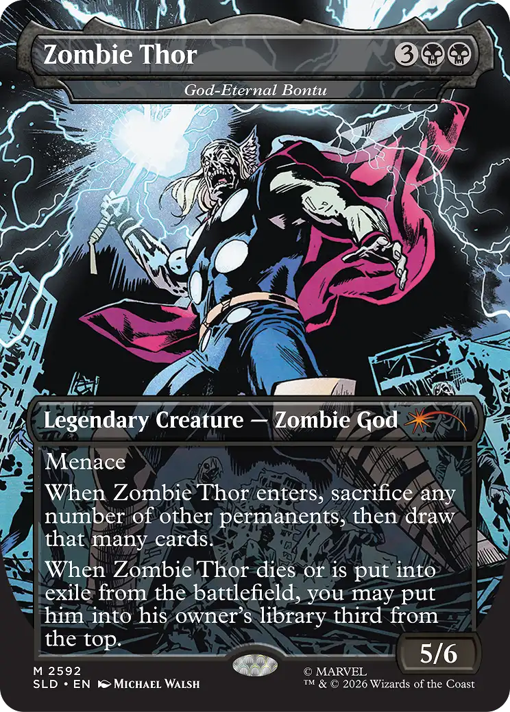 Corn Maze Secret Lair card: God-Eternal Bontu