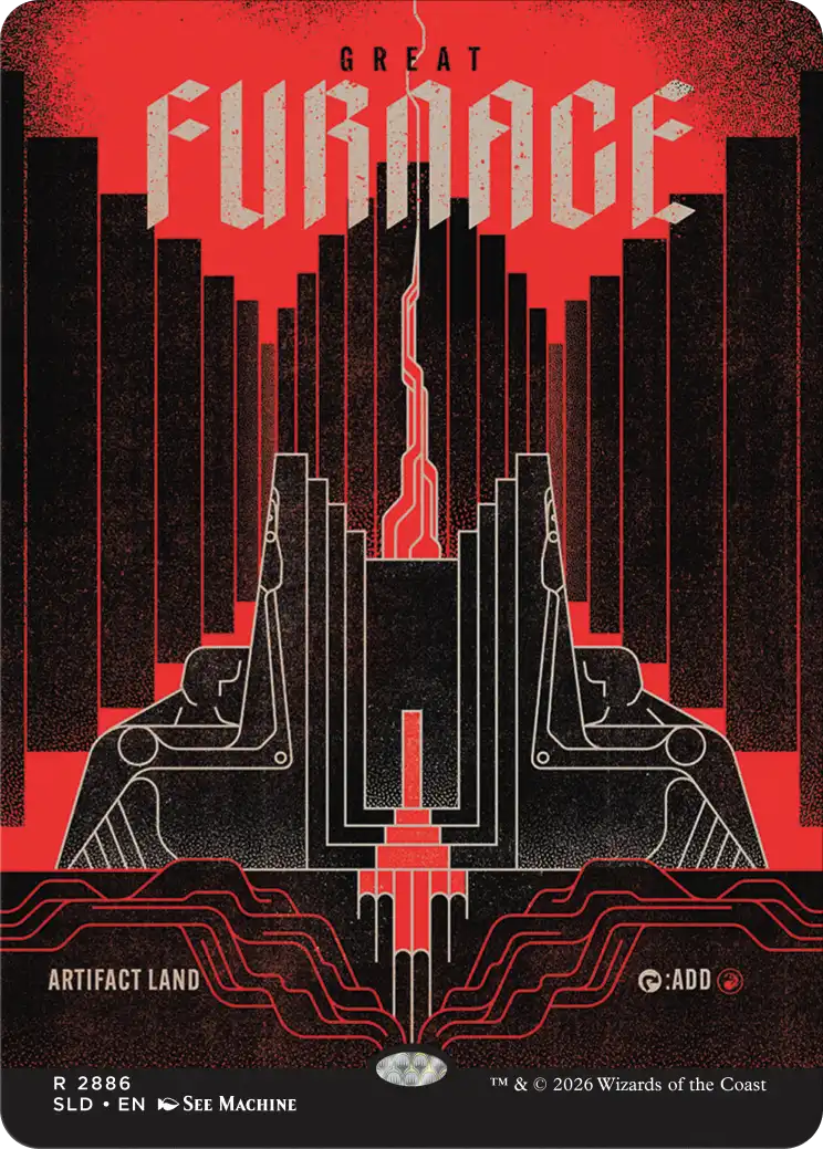 Corn Maze Secret Lair card: Great Furnace
