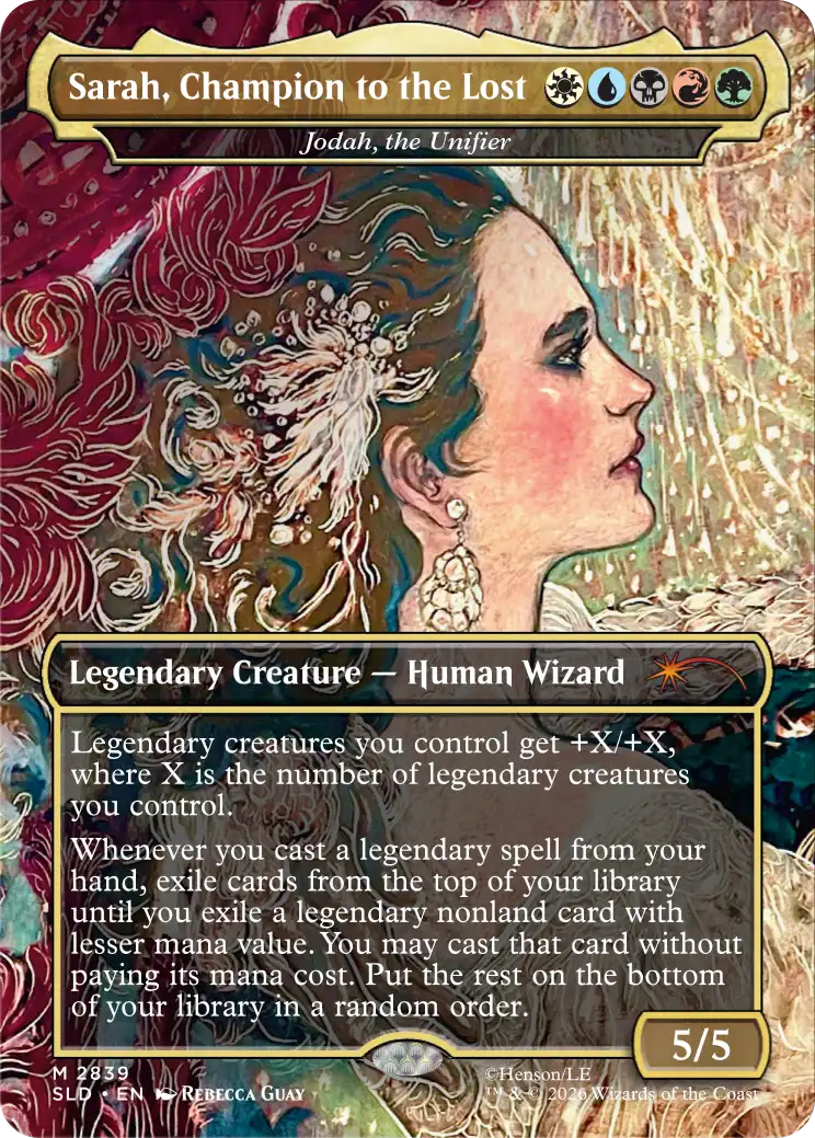 Corn Maze Secret Lair card: Jodah, the Unifier