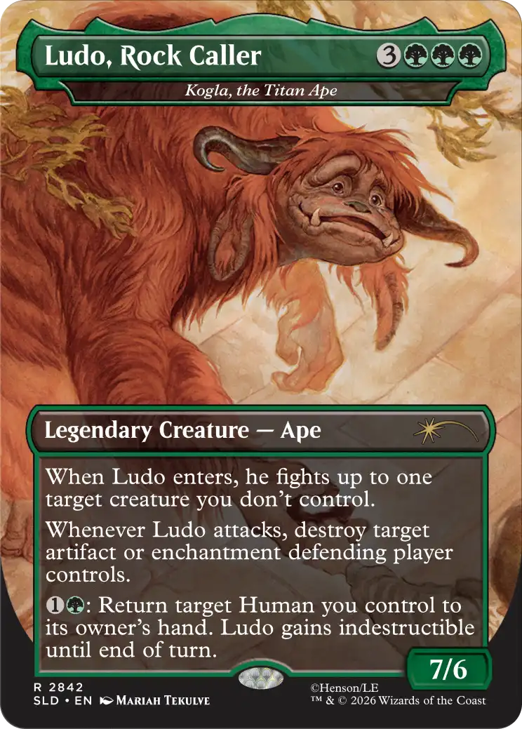 Corn Maze Secret Lair card: Kogla, the Titan Ape