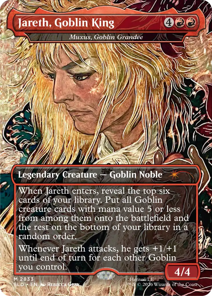 Corn Maze Secret Lair card: Muxus, Goblin Grandee