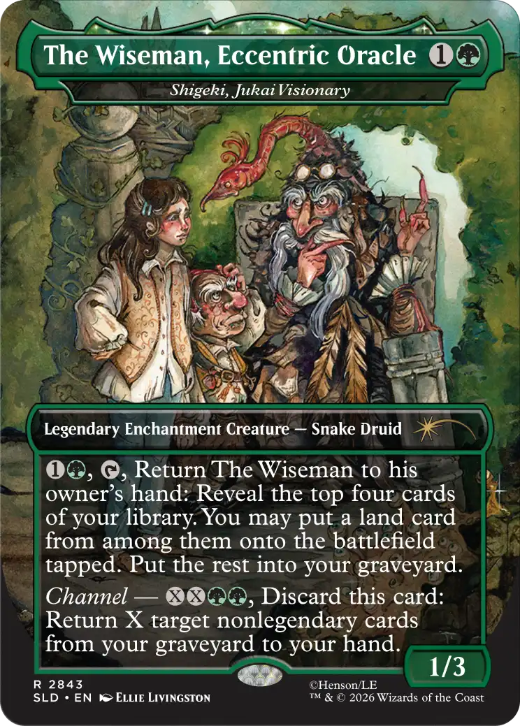 Corn Maze Secret Lair card: Shigeki, Jukai Visionary